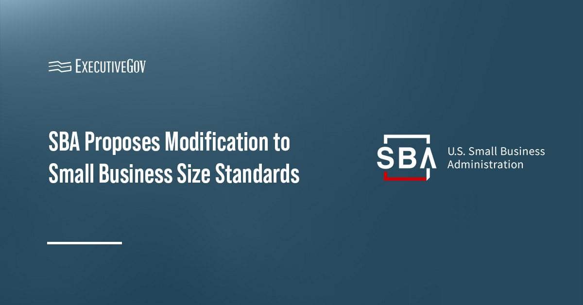Small Business Administration logo. SBA proposed changes to its size definition of small businesses