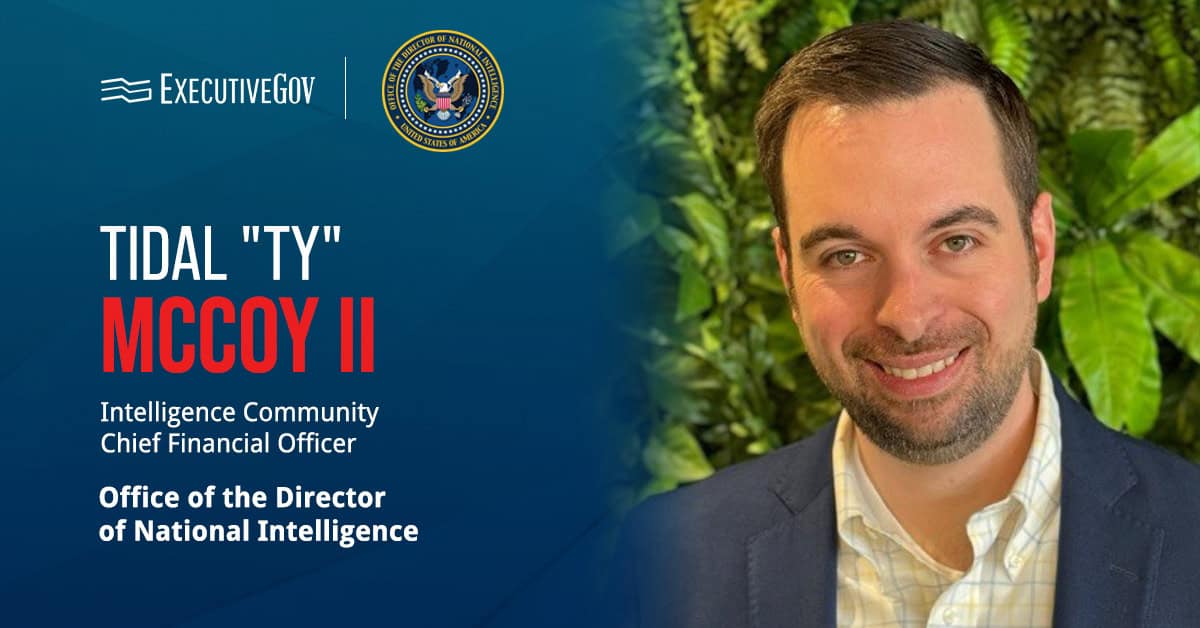 Intelligence Community CFO Tidal McCoy II. McCoy joined ODNI as intelligence community chief financial officer.