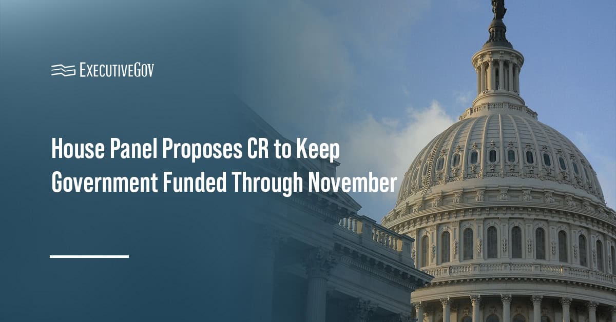 Capitol Hill building. The House Appropriations Committee proposed a CR to keep the government funded through Nov. 21.