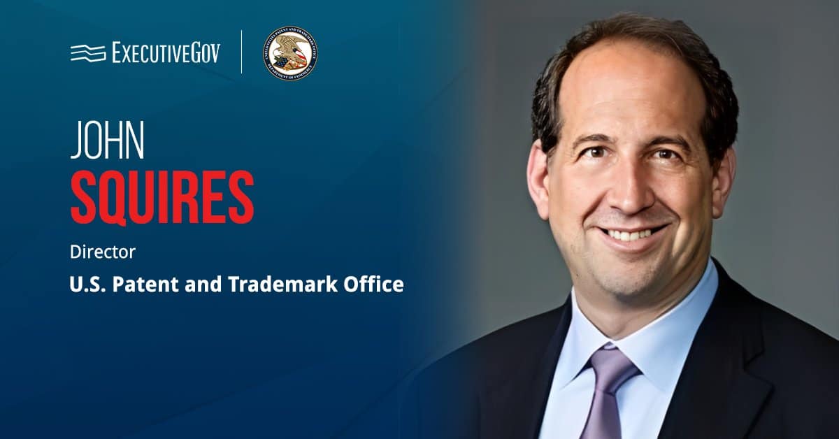 USPTO Director John Squires. John Squires has been appointed USPTO director and commerce under secretary.