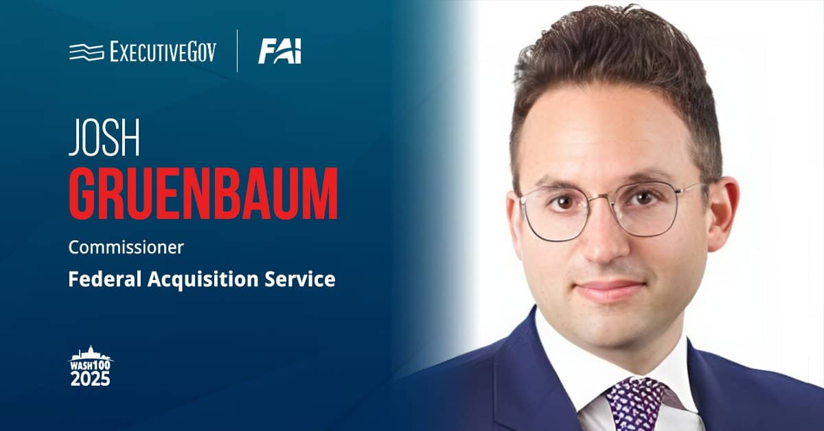 FAS Commissioner Josh Gruenbaum. Gruenbaum announced the establishment of the Office of Centralized Acquisition Services