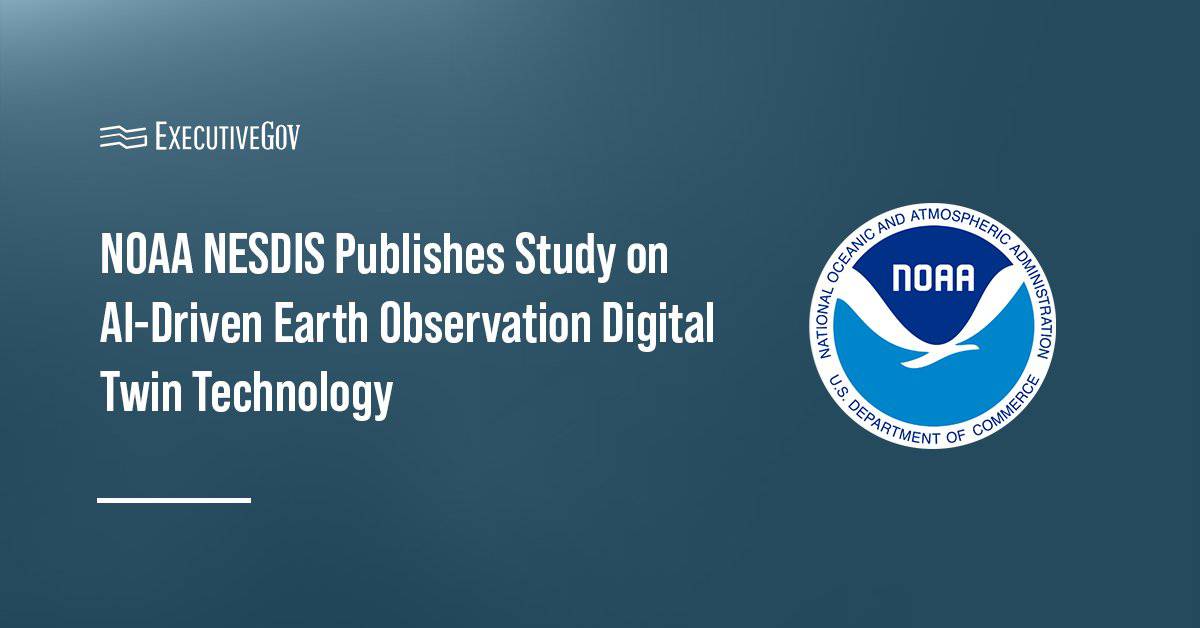 NOAA logo. NOAA NESDIS has published a study on the AI-driven Earth Observation Digital Twin by Lockheed Martin and NVIDIA.