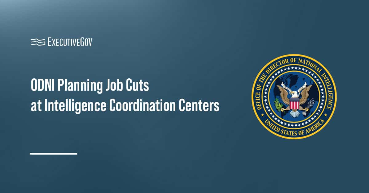 Office of the Director of National Intelligence's logo. ODNI is making agency reductions
