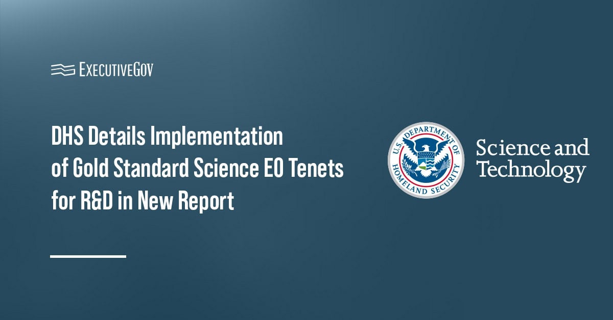 The Department of Homeland Security's logo. DHS issued a new report in response to a recent executive order