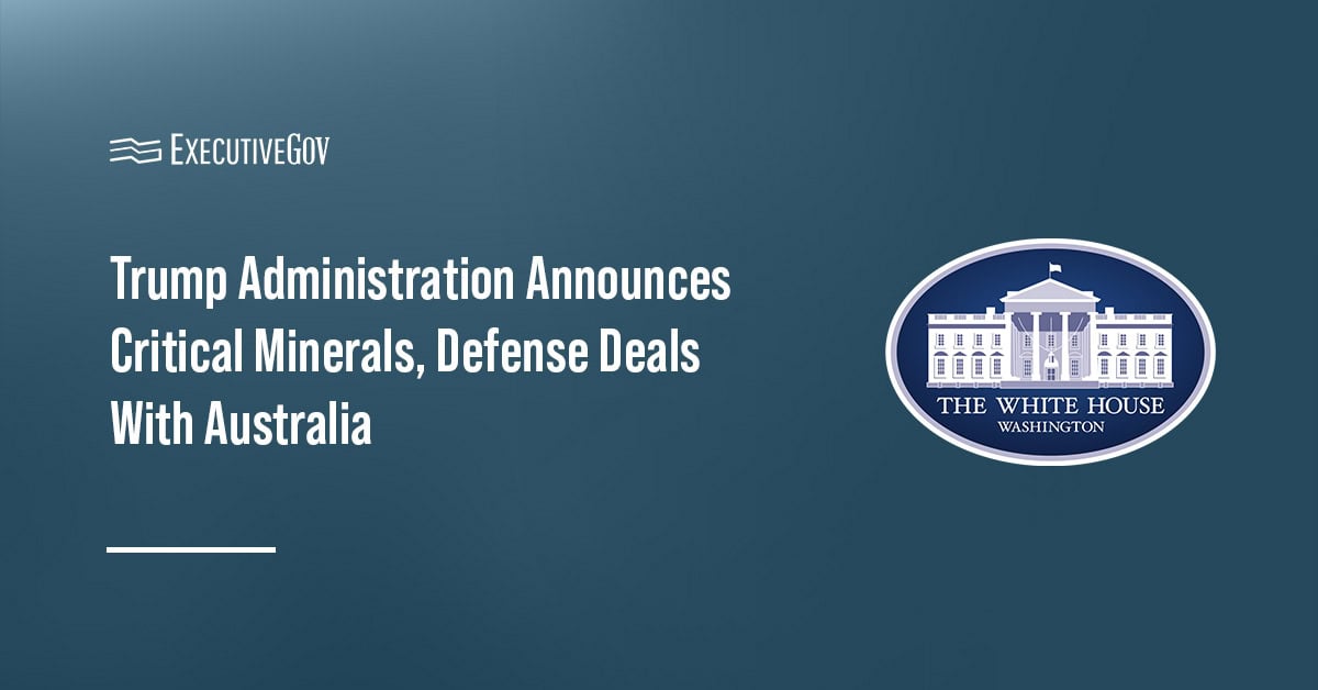 White House. The U.S. and Australia signed agreements to drive innovation and defense cooperation.