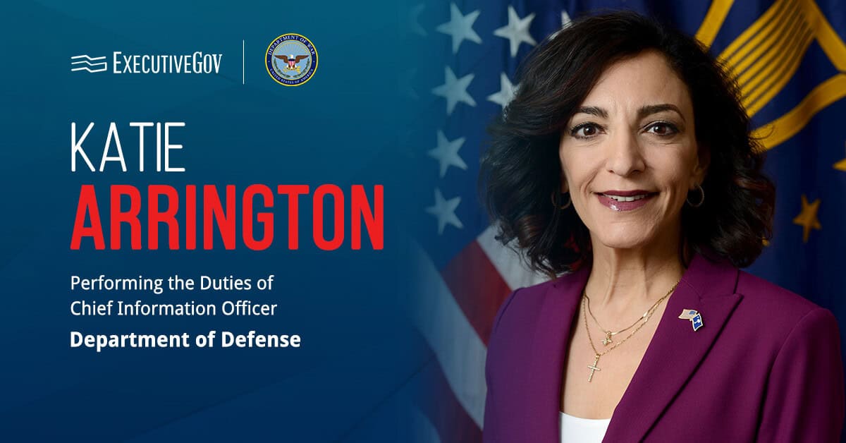 Katie Arrington, who is performing DOD CIO duties. The DOD launched the ASC Demonstration to advance spectrum-sharing tech.