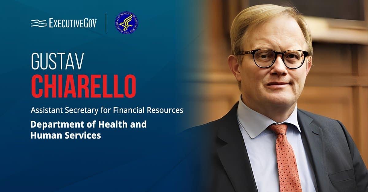 Gustav Chiarello. The former FTC attorney was confirmed by the Senate as HHS assistant secretary for financial resources.