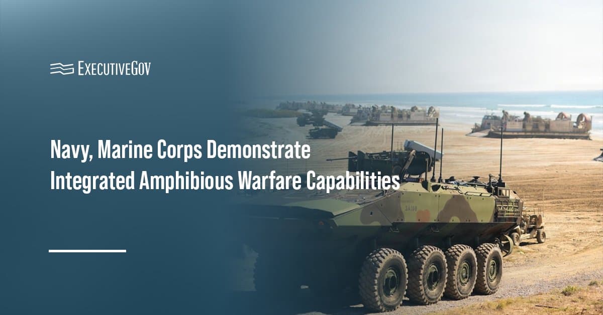 Amphibious Combat Vehicle. The U.S. Navy and Marine Corps demonstrated advanced amphibious warfare and all-domain operations.