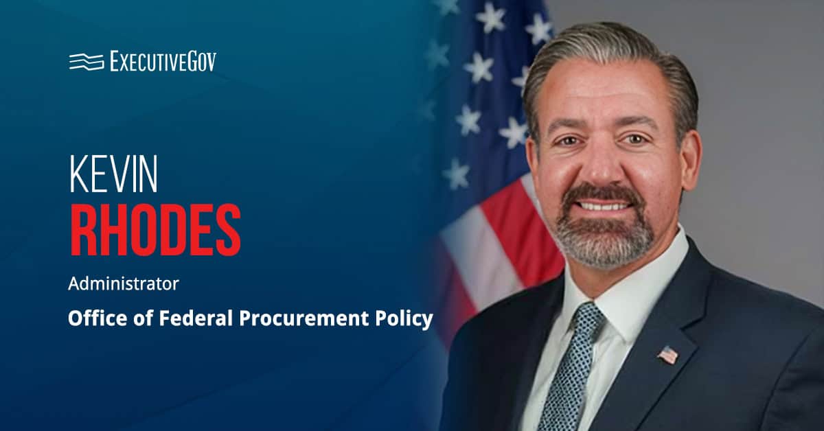 OFPP Administrator Kevin Rhodes. Kevin Rhodes has been confirmed as the Office of Federal Procurement Policy administrator.