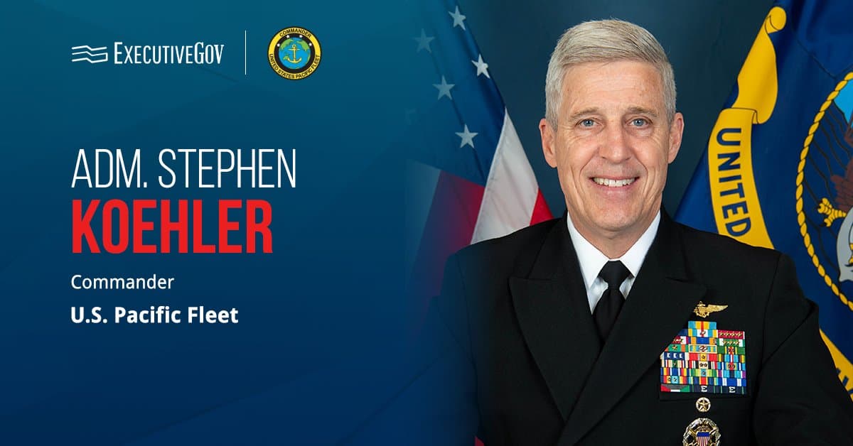 U.S. Pacific Fleet Commander Stephen Koehler. Adm. Stephen Koehler has pushed for a rapid tech acquisition strategy.