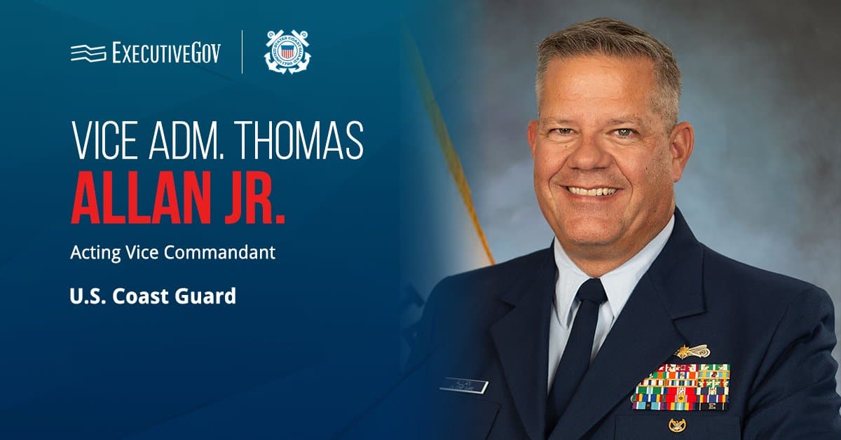 Vice Adm. Thomas Allan Nominated as Coast Guard Vice Commandant Executive Gov USCG's Thomas Allan. Vice Adm. Thomas Allan has been nominated as Vice Commandant of the U.S. Coast Guard.