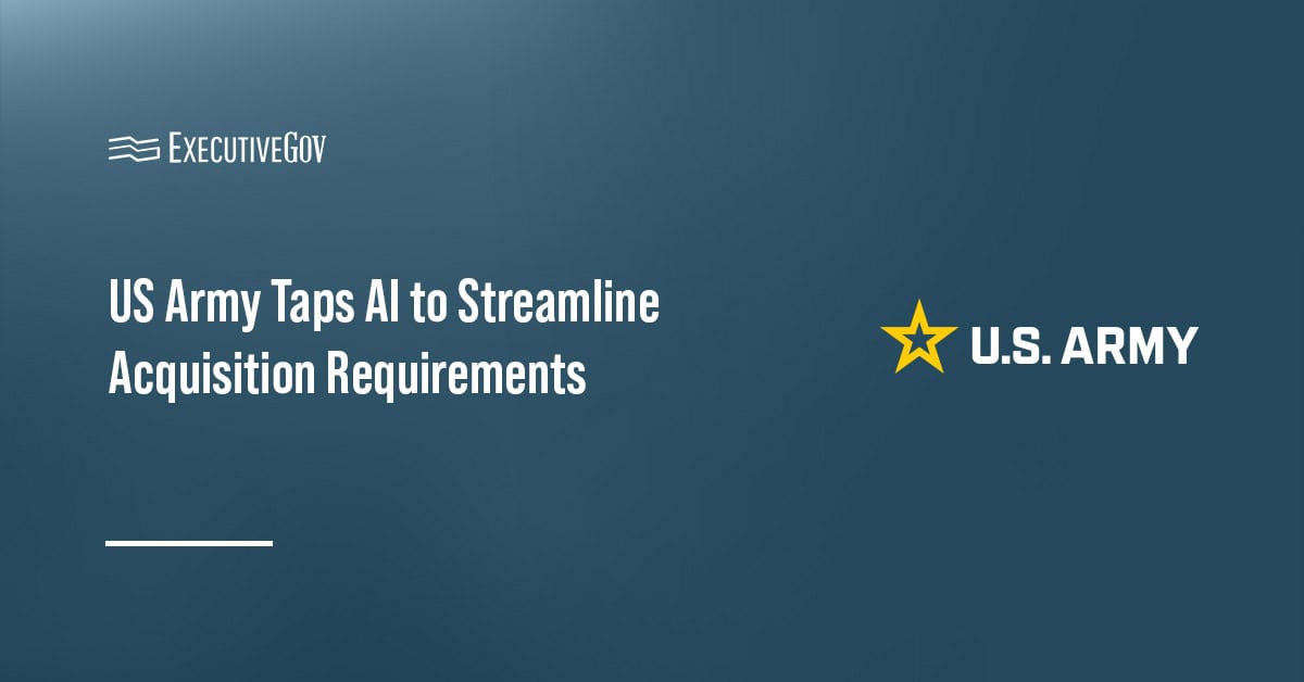 US Army Taps AI to Streamline Acquisition Requirements US Army. Service branch taps AI for streamlining procurement process