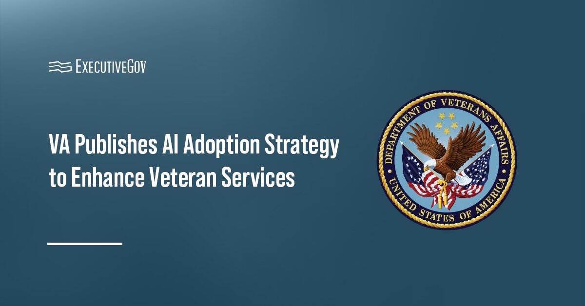 Department of Veterans Affairs logo. VA released a strategy to expand the use of artificial intelligence.