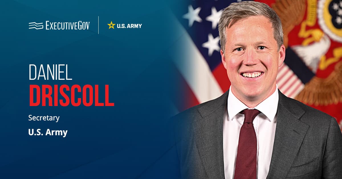 Daniel Driscoll. The Army secretary commented on the creation of six PAEs as part of an acquisition reorganization.
