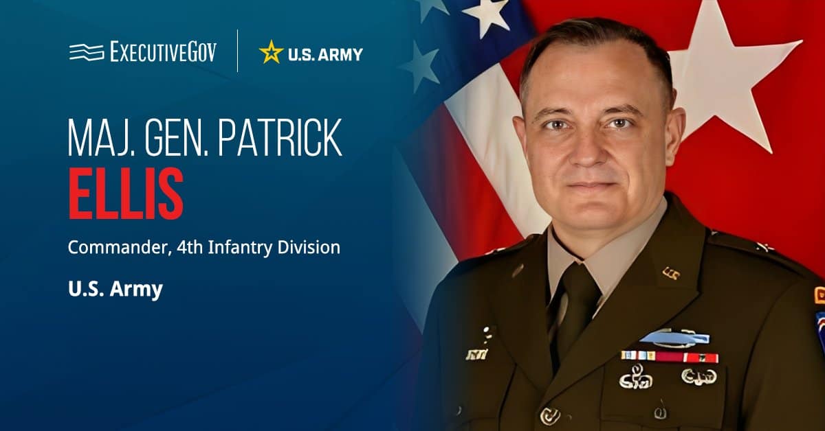 Maj. Gen. Patrick Ellis. The commander of 4th Infantry Division commented on the AI-aided target recognition capability.