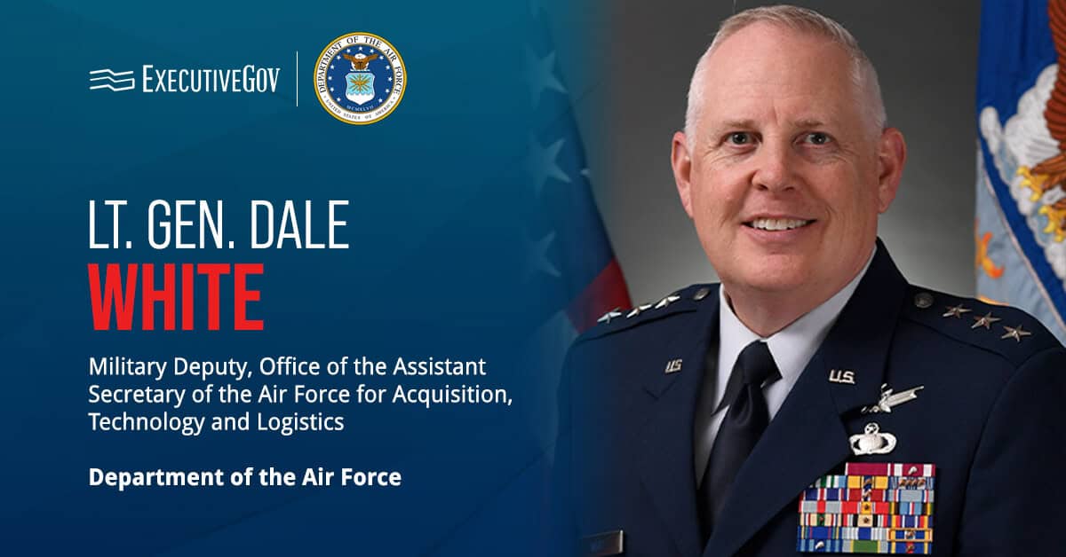 Lt. Gen. Dale White. The lieutenant general was nominated to serve as DRPM for critical major weapons systems.