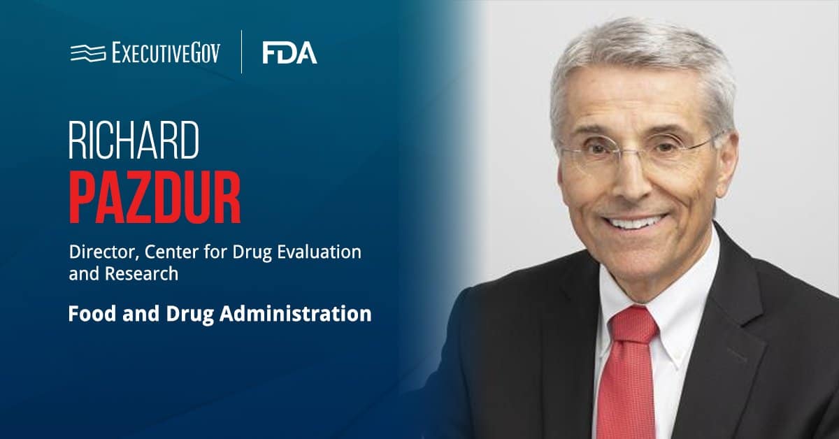 Richard Pazdur. The FDA has appointed the Oncology Center of Excellence head as CDER director.