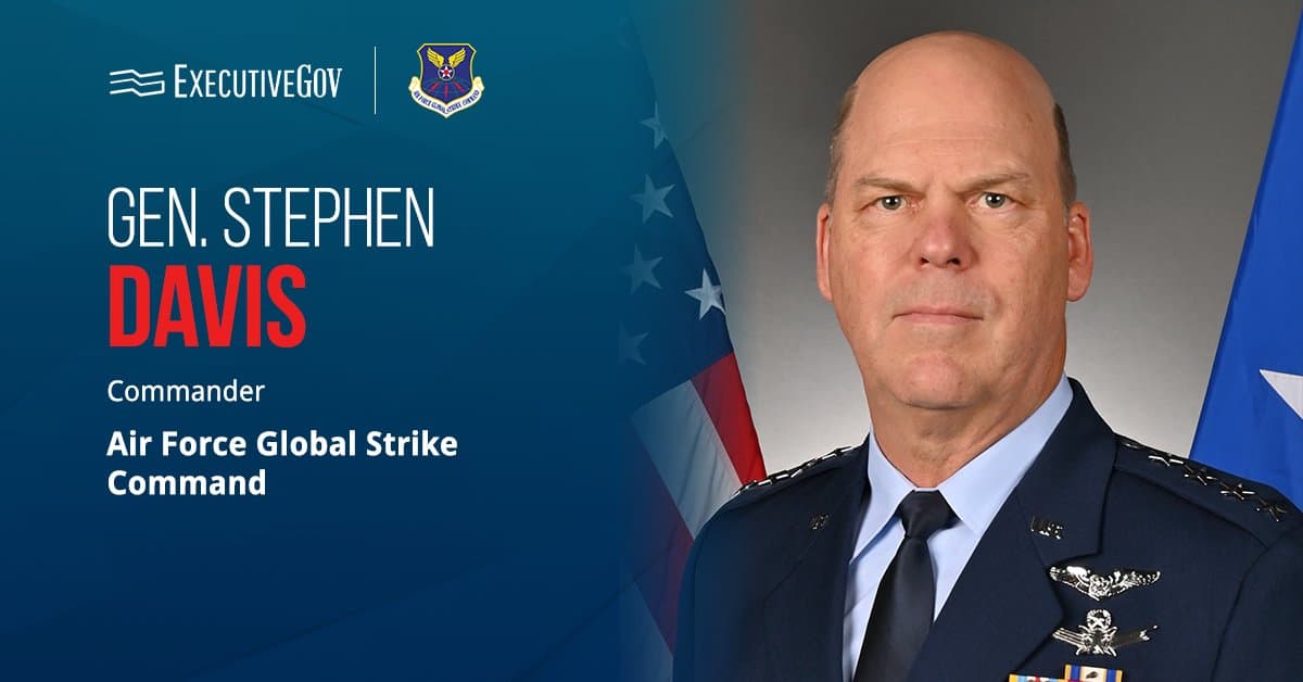 Gen. Stephen Davis. The Air Force general assumed leadership of AFGSC.