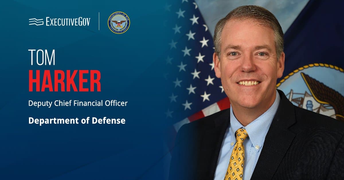 DOD Deputy CFO Tom Harker. Tom Harker has been appointed deputy chief financial officer at the Department of Defense.