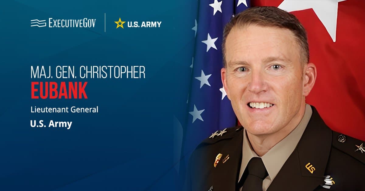 Christopher Eubank. Army major general confirmed as lieutenant general and Army cyber commander.