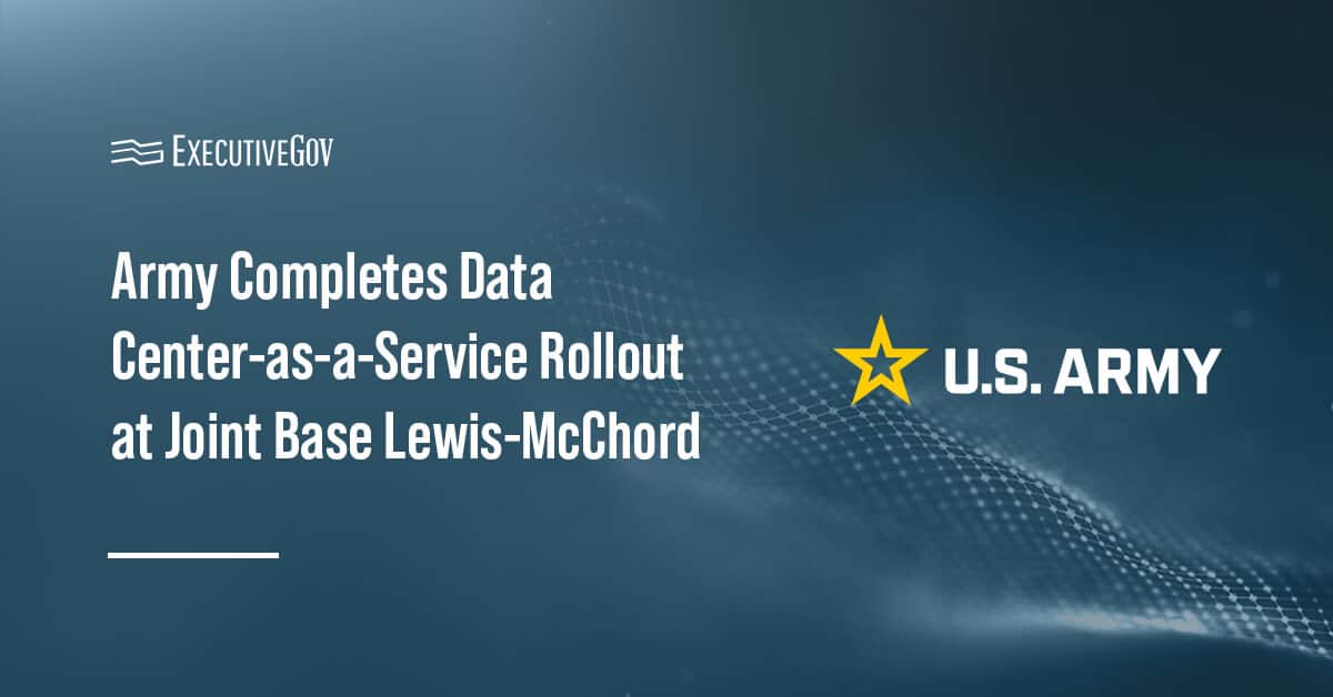 The U.S. Army's official seal. The Army has implemented data center-as-a-service at its Washington installation