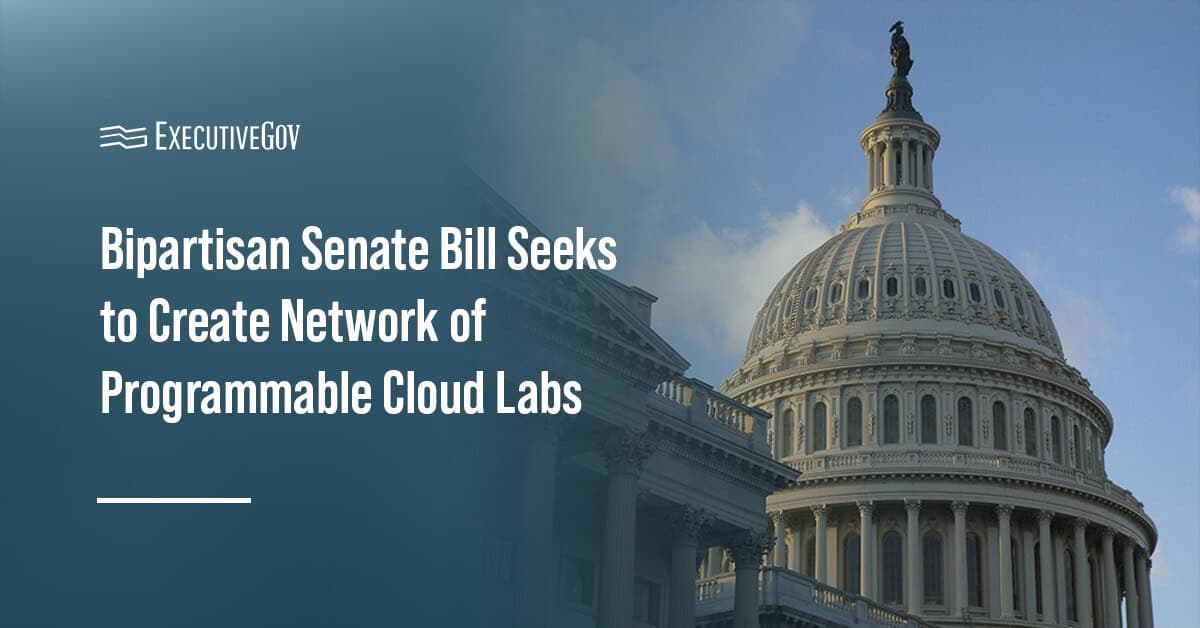 Capitol building. Two U.S. senators have proposed the bipartisan National Programmable Cloud Laboratories Network Act.