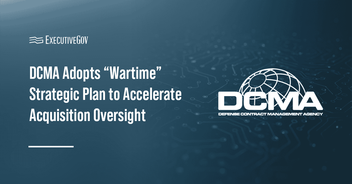 dcma-strategy-ai-dib-modernization DCMA logo. DCMA released a new five-year wartime strategy.