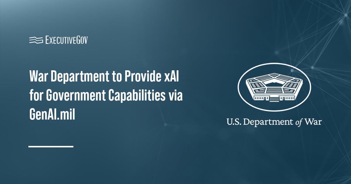 Department of War logo. DOW signed a new agreement with xAI.