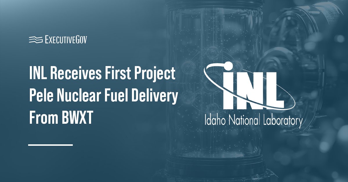 Idaho National Laboratory logo. INL received BWXT's TRISO fuel