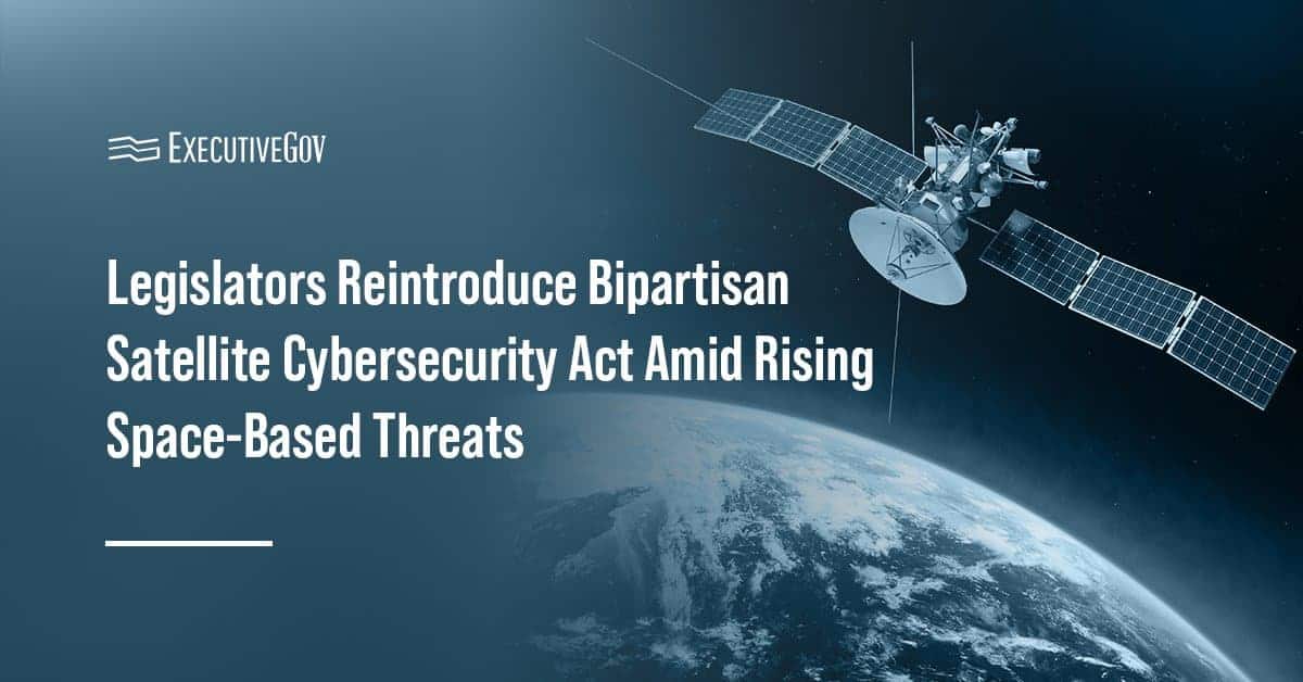 Satellites in orbit. Senate legislators have introduced a bill to secure satellites from cyberthreats