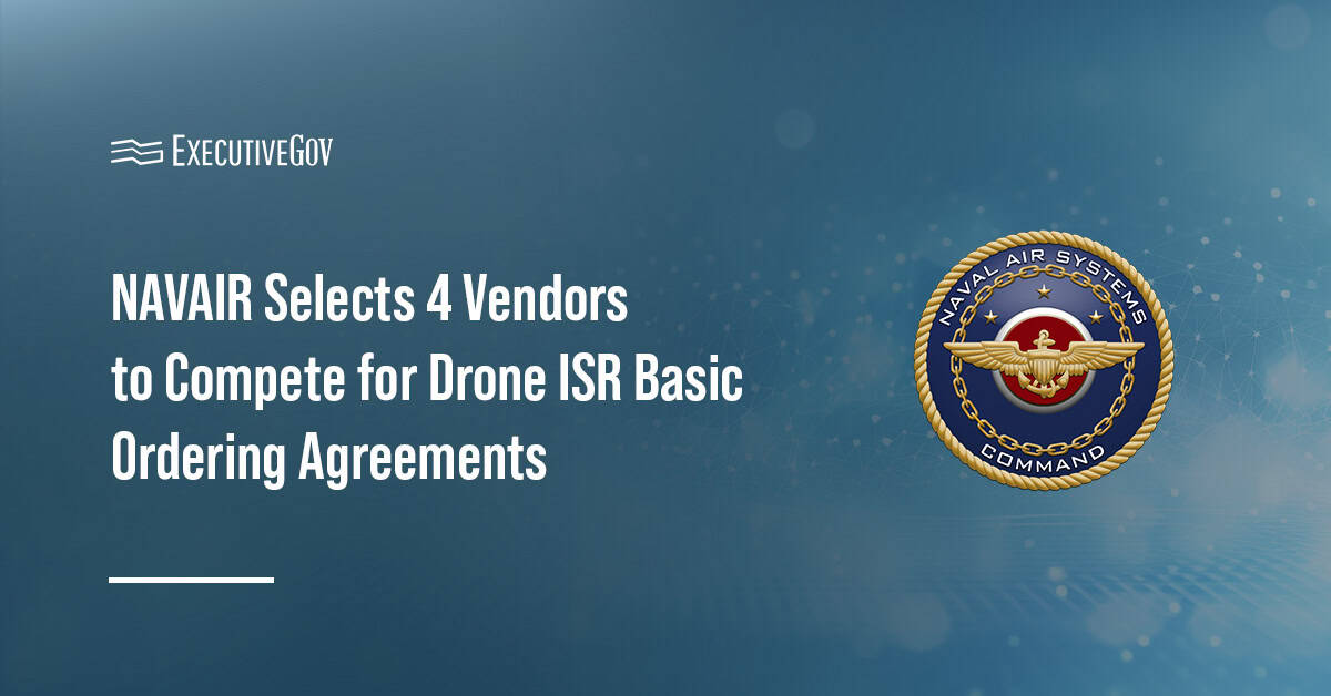 NAVAIR seal. The Naval Air Systems Command plans to issue delivery orders for unmanned aerial system ISR services.