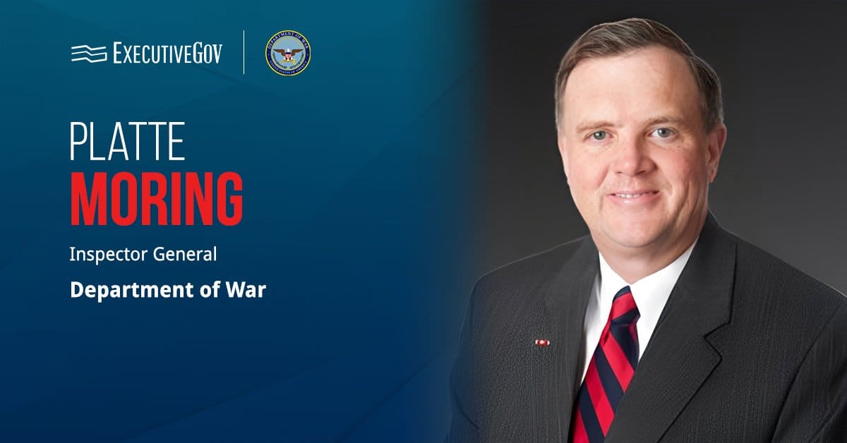 Platte Moring, inspector general for the Department of War. Moring has been confirmed by the Senate as inspector general