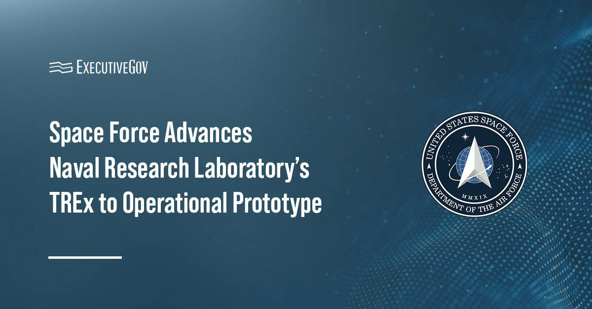 Logo of the U.S. Space Force. The Space Force conducted a TREx and JAM demonstration