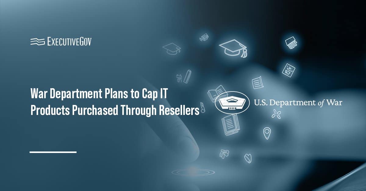 The Department of War's logo. DOW plans to put a price cap on certain IT products procured through resellers