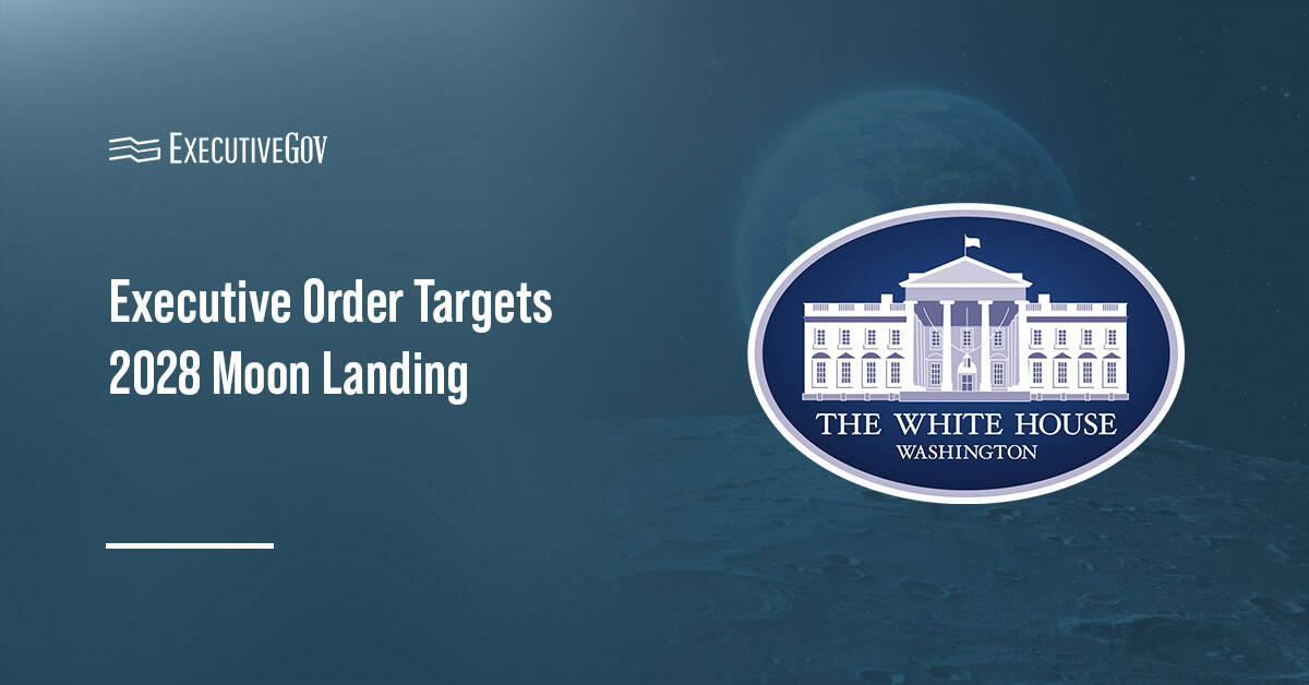 White House. President Trump signed an executive order that calls for the return of astronauts to the lunar surface by 2028.