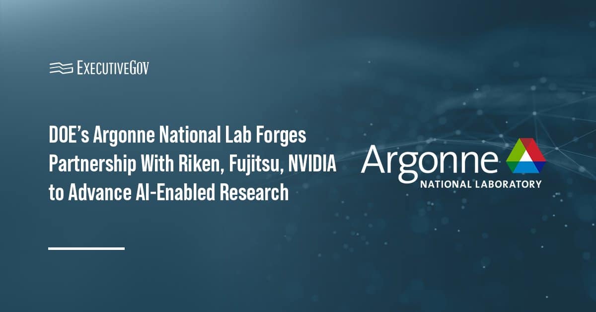 argonne-riken-fujitsu-nvidia-ai-hpc-genesis-mission Argonne National Laboratory logo. ANL signed an MOU with Riken, Fujitsu and NVIDIA