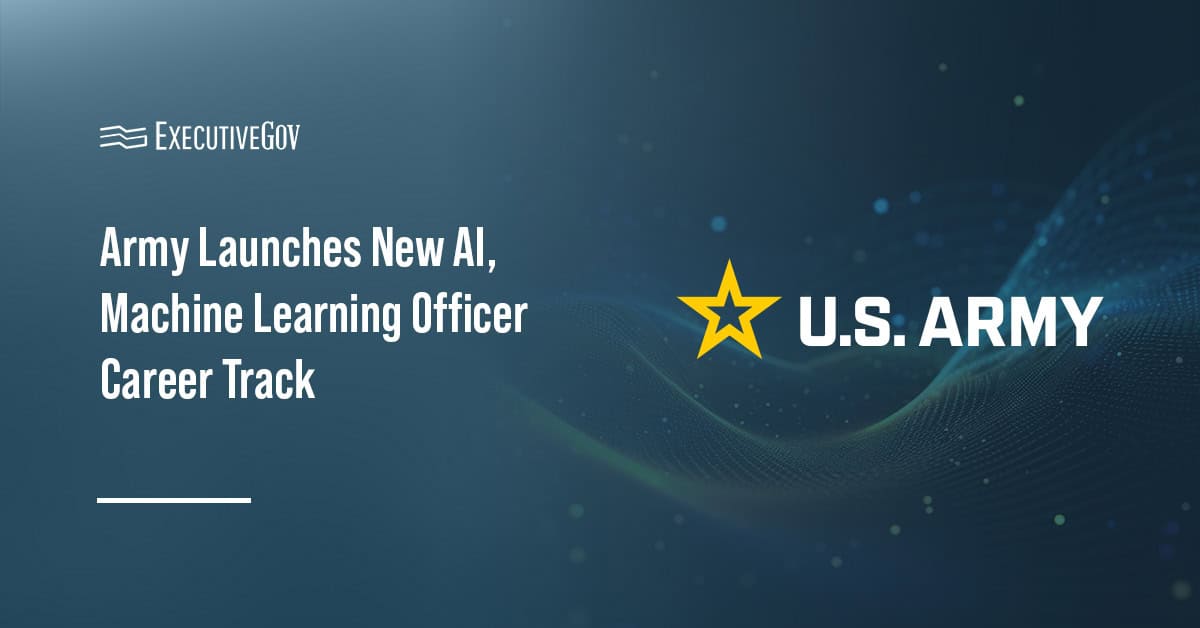 US Army logo. The Army establishes an AI/ML career field for officers.