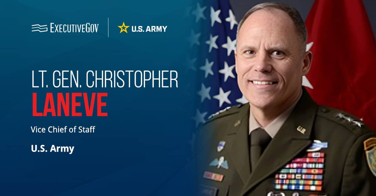 Army Vice Chief of Staff Christopher LaNeve. The Senate confirmed Lt. Gen. Christopher LaNeve as Army vice chief of staff.