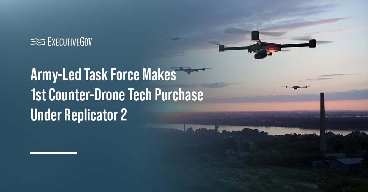 Drone swarm. The Army-led JIATF 401 awarded a contract to buy two DroneHunter F700 counter-UAS systems under Replicator 2.