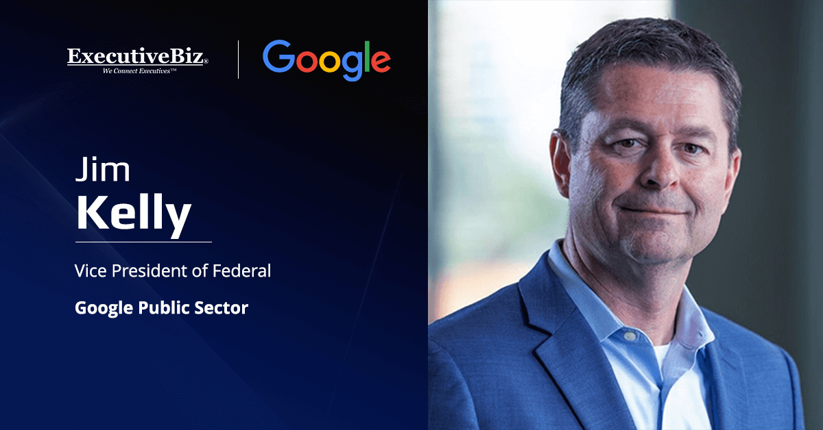 Jim Kelly of Google Public Sector. The company revealed a survey showing AI use in federal sector.