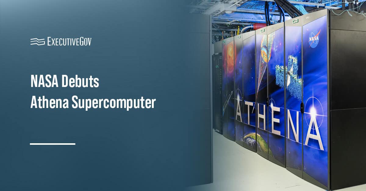 Rocket launch. NASA launched the Athena supercomputer to support mission modeling, AI and science research.
