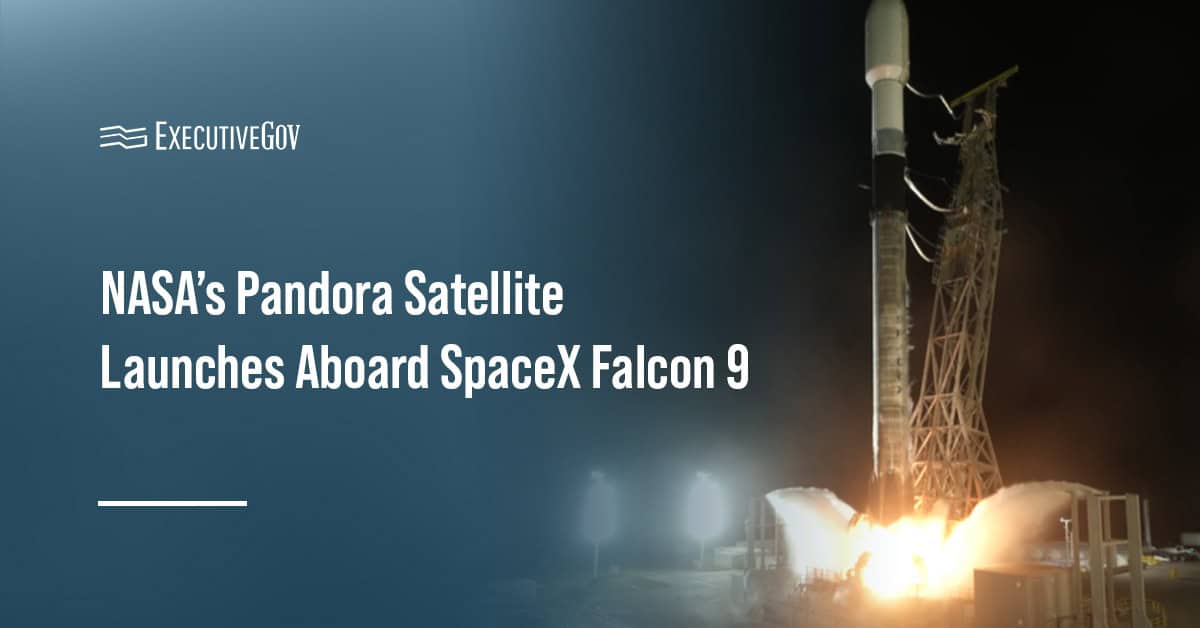 SpaceX Falcon Rocket. NASA has launched its Pandora Satellite aboard a SpaceX Falcon 9 mission.
