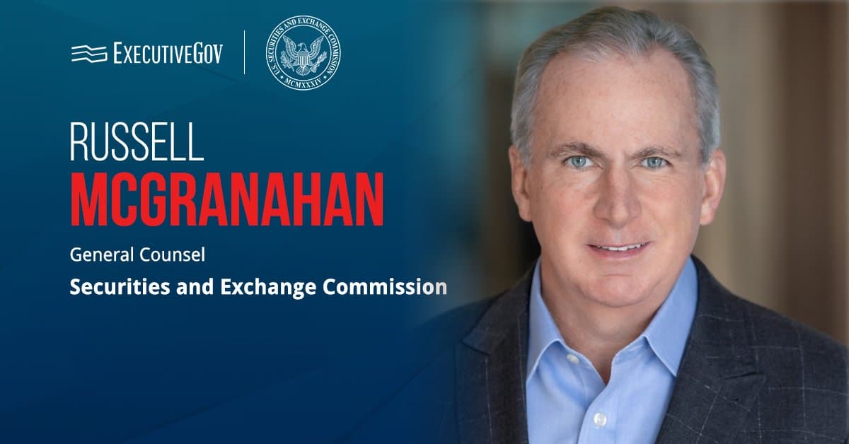 SEC General Counsel Russell McGranahan. The Securities and Exchange Commission named Russell McGranahan as general counsel.