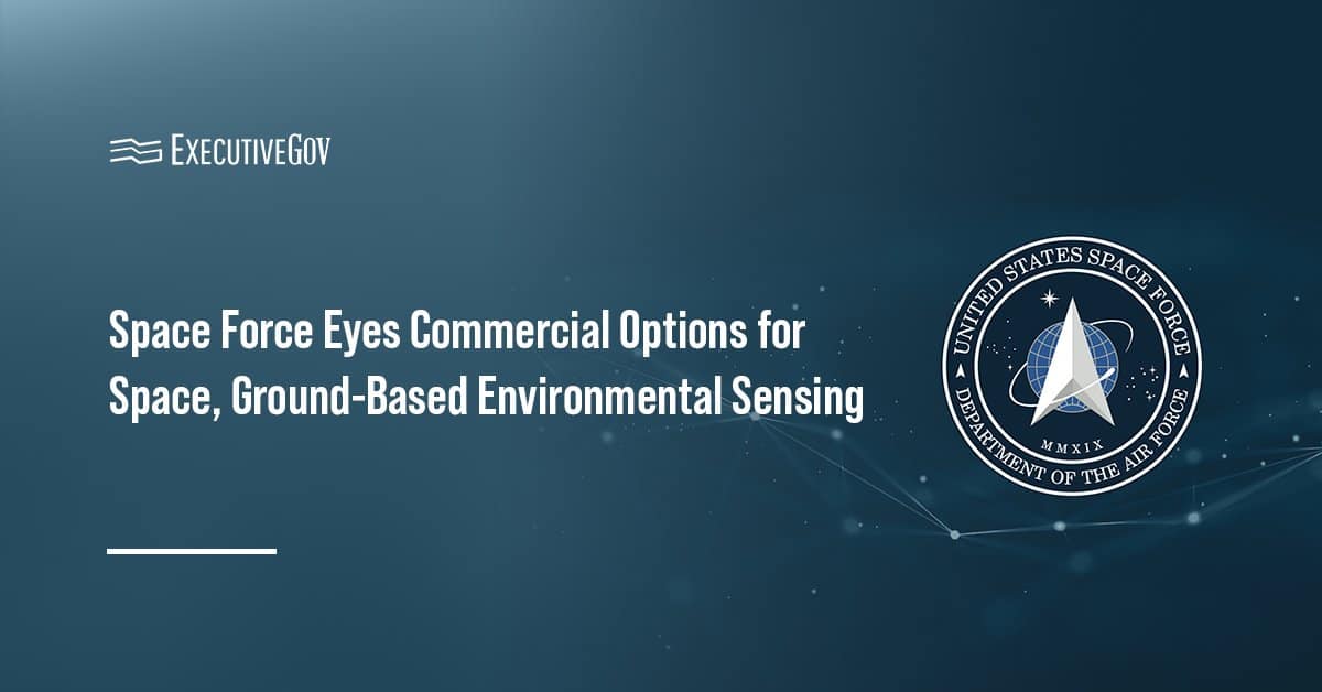 Space Force logo. SYD 810 released an RFI for space- and ground-based environmental sensing.