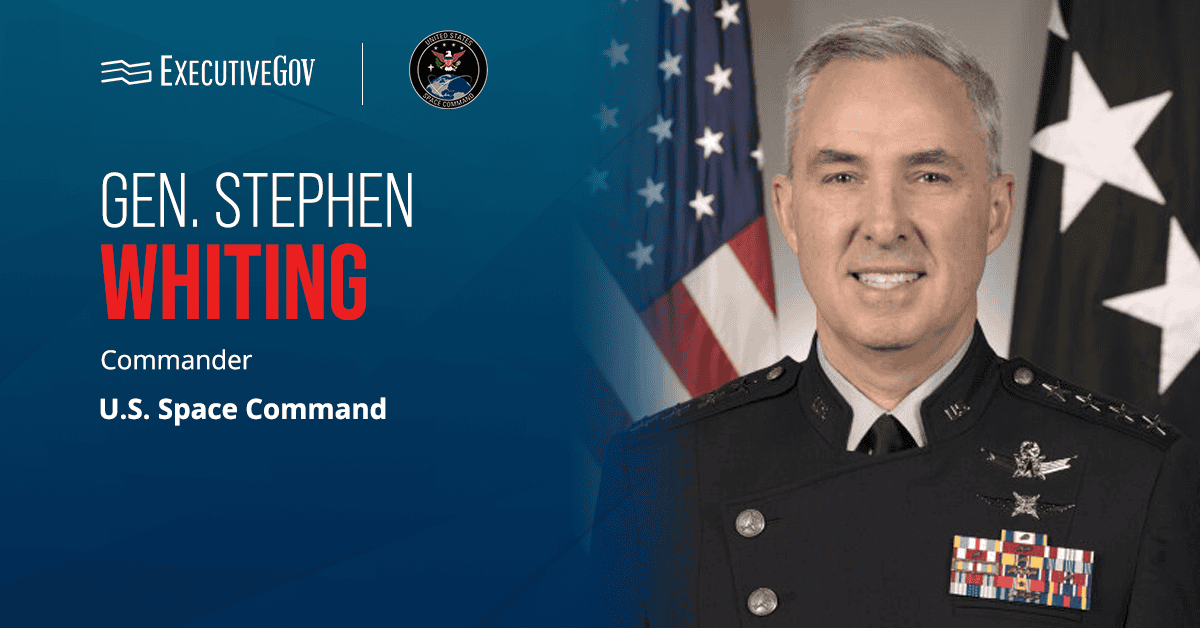 Gen. Stephen Whiting, commander of the U.S. Space Command. Whiting comments about USSPACECOM's AI strategy published in March