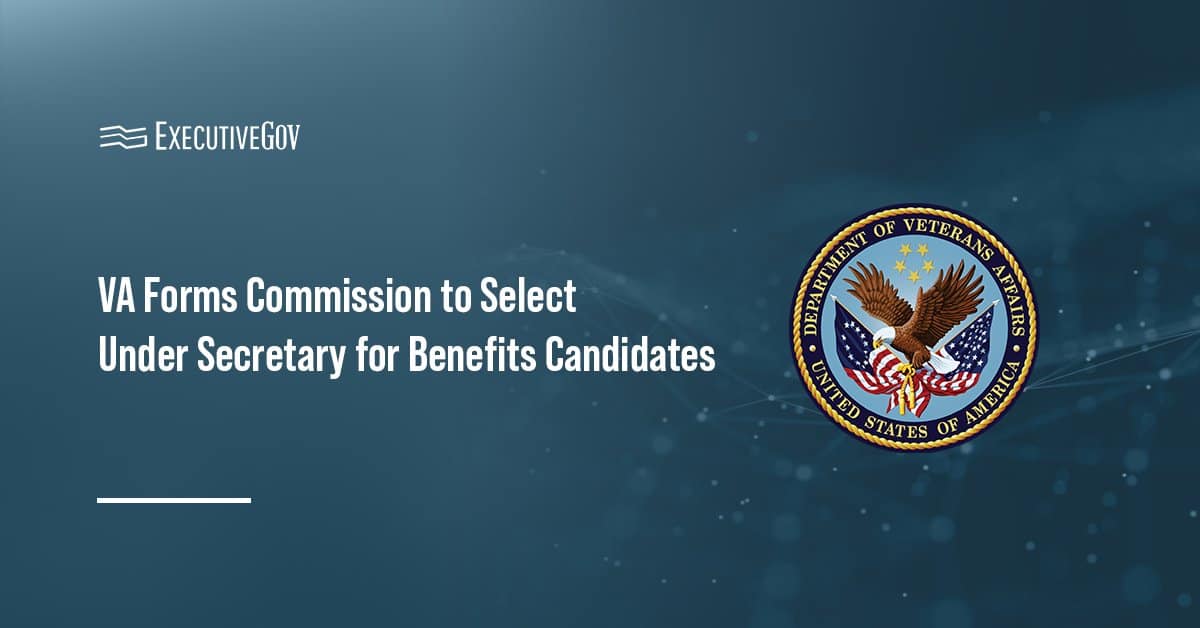 The Department of Veterans Affairs' logo. VA is searching for candidates to lead the Veterans Benefits Administration.