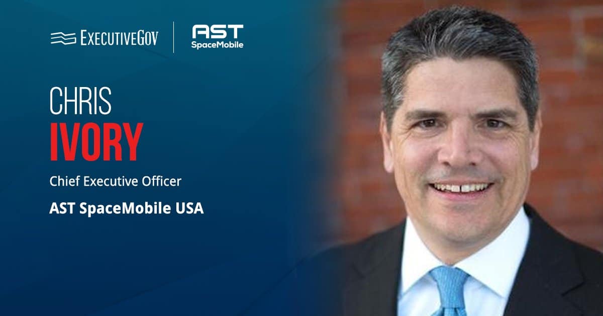 Chris Ivory. The AST SpaceMobile USA CEO said his company's BlueBird satellites will provide connectivity for defense mission
