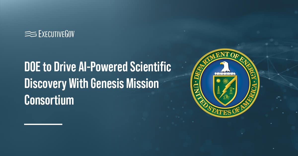 DOE seal. The Department of Energy has launched the Genesis Mission Consortium to advance AI-driven scientific research.