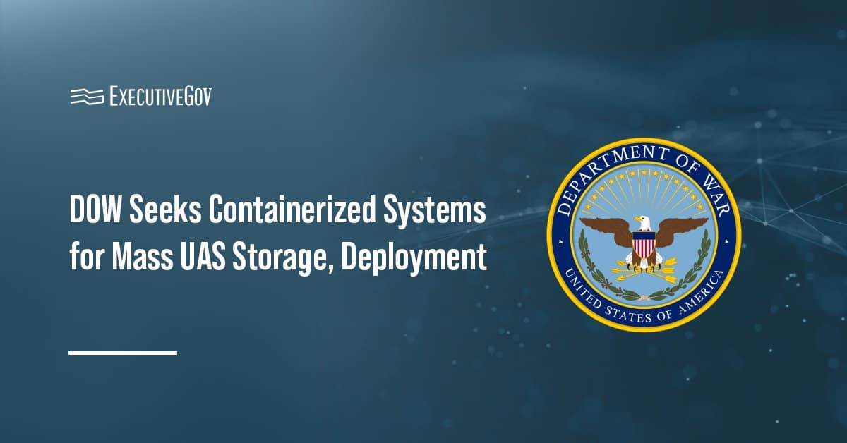 DOW seal. The Department of War issued a solicitation for the Containerized Autonomous Drone Delivery System, or CADDS.