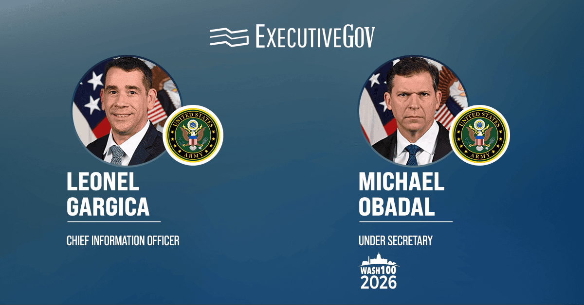 Leonel Garciga and Michael Obadal. The Army CIO and under secretary on IT modernization and business systems consolidation.